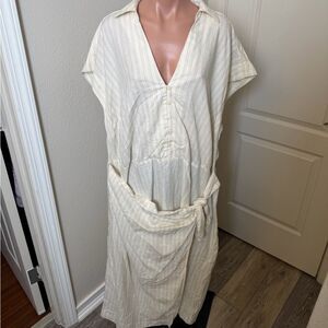 NWT Universal Thread Elegant Cream Maxi Dress Sz XXL